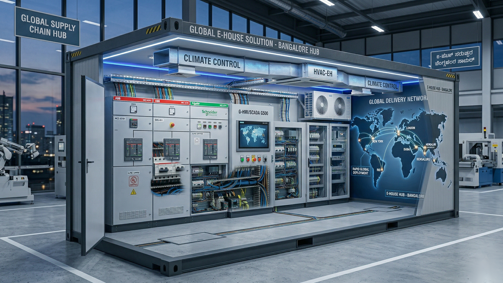 Turnkey E-House Solutions, Delivered Worldwide